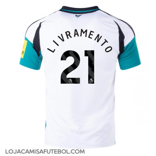 Camisa de Futebol Newcastle United Tino Livramento #21 Equipamento Alternativo 2024-25 Manga Curta